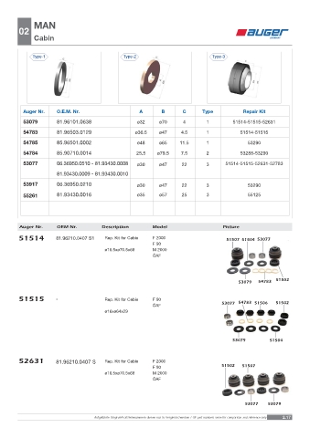 Spare parts OEM cross-references