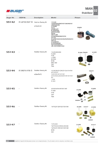 Spare parts OEM cross-references