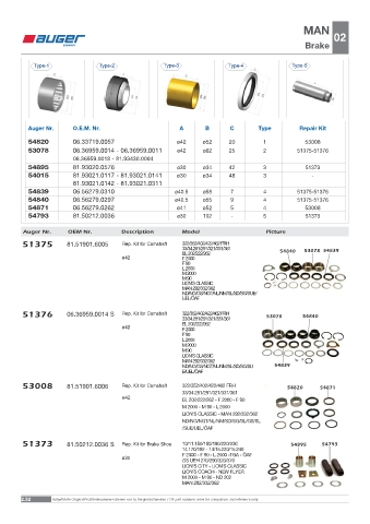 Spare parts OEM cross-references