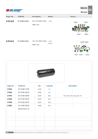 Spare parts OEM cross-references