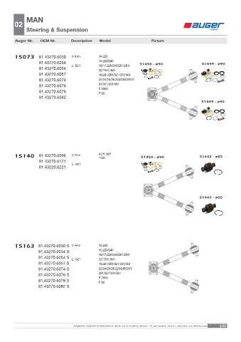 Spare parts OEM cross-references