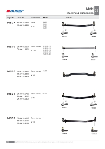 Spare parts OEM cross-references