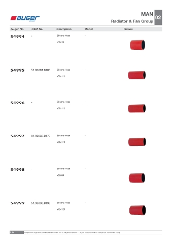 Spare parts OEM cross-references