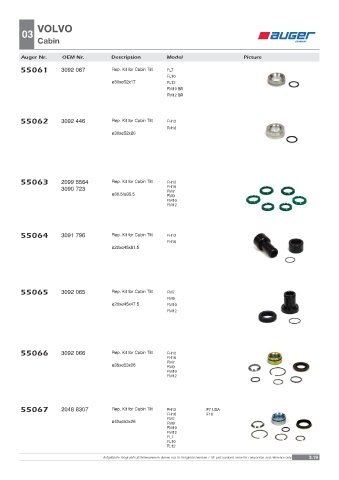 Spare parts OEM cross-references