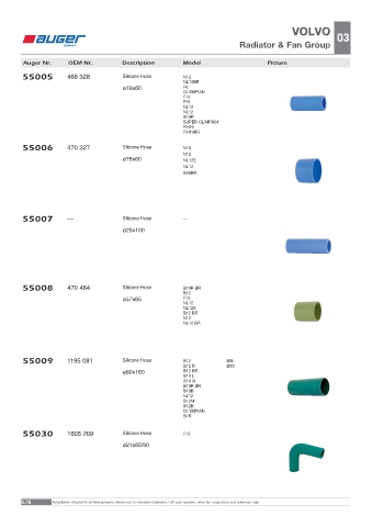 Spare parts OEM cross-references