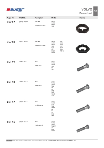 Spare parts OEM cross-references