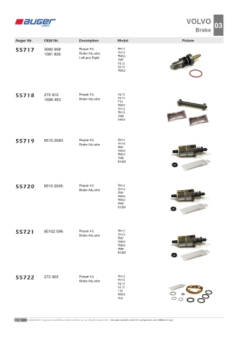 Spare parts OEM cross-references