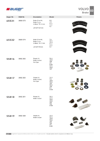 Spare parts OEM cross-references