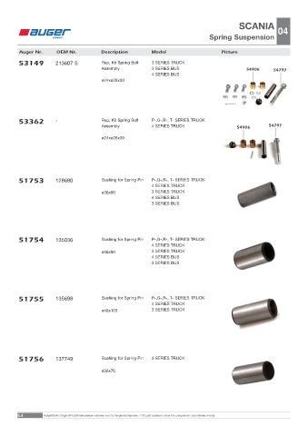 Spare parts OEM cross-references