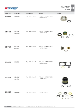 Spare parts OEM cross-references