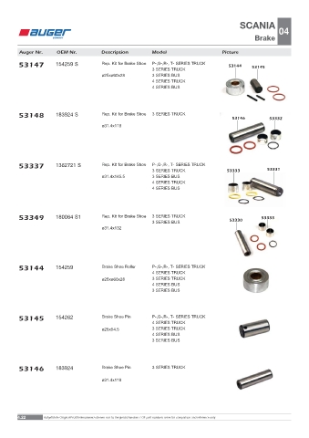 Spare parts OEM cross-references