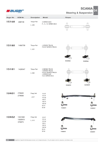 Spare parts OEM cross-references