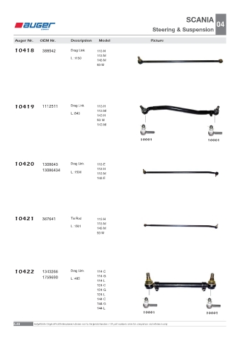 Spare parts OEM cross-references