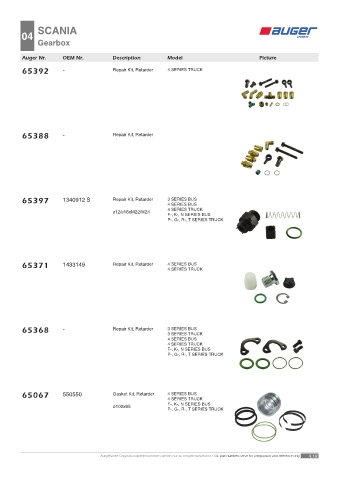 Spare parts OEM cross-references