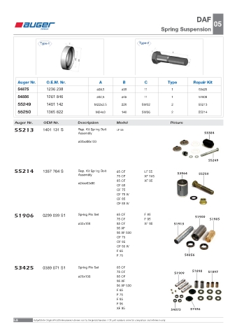 Spare parts OEM cross-references