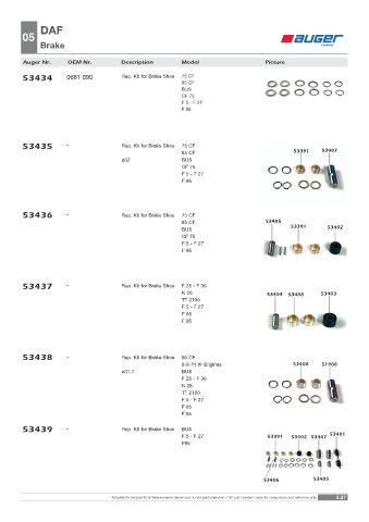 Spare parts OEM cross-references