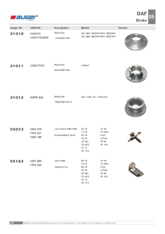 Spare parts OEM cross-references