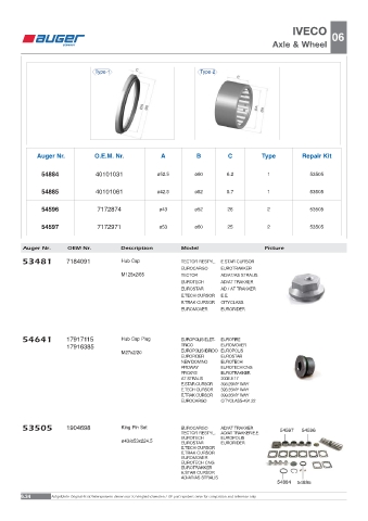 Spare parts OEM cross-references