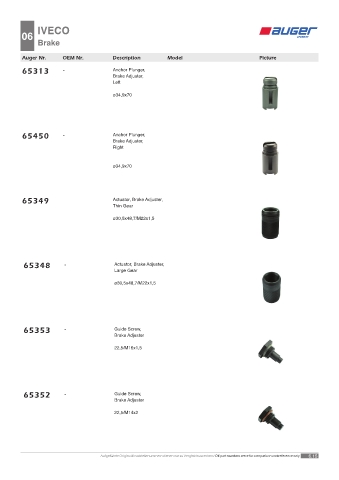 Spare parts OEM cross-references