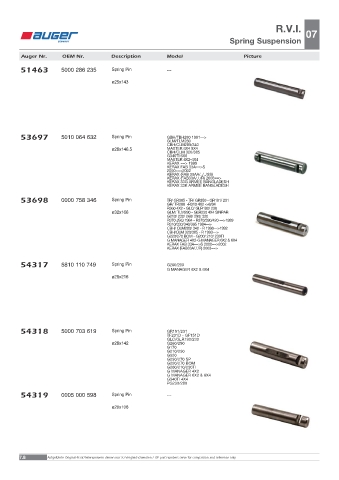 Spare parts OEM cross-references