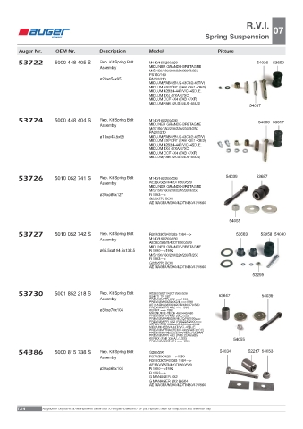 Spare parts OEM cross-references