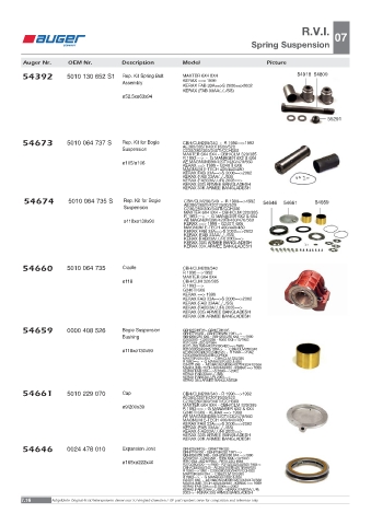 Spare parts OEM cross-references