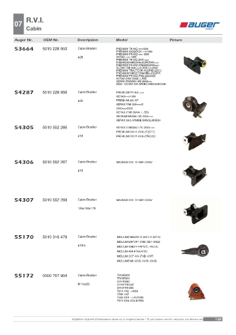 Spare parts OEM cross-references