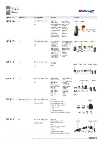 Spare parts OEM cross-references