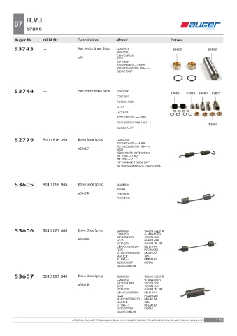 Spare parts OEM cross-references