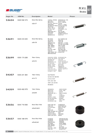 Spare parts OEM cross-references