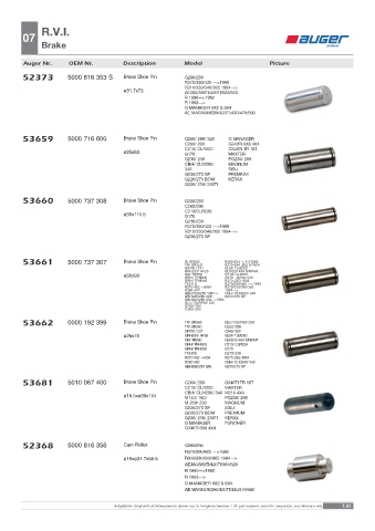 Spare parts OEM cross-references