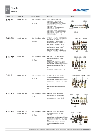 Spare parts OEM cross-references