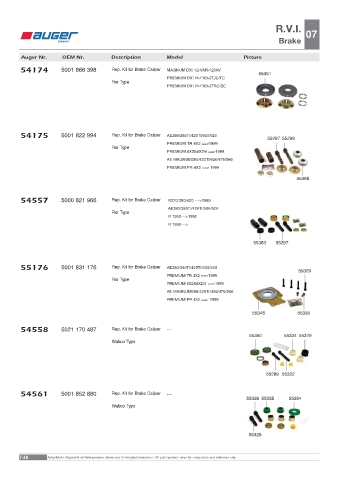 Spare parts OEM cross-references