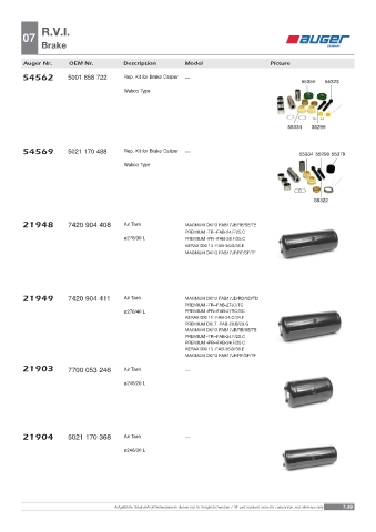 Spare parts OEM cross-references