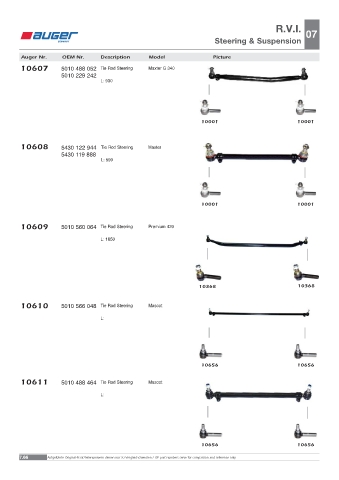 Spare parts OEM cross-references