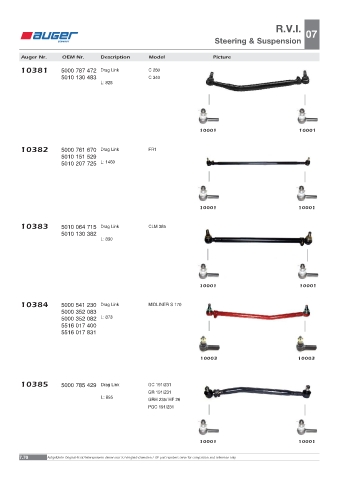 Spare parts OEM cross-references