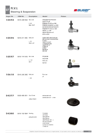 Spare parts OEM cross-references