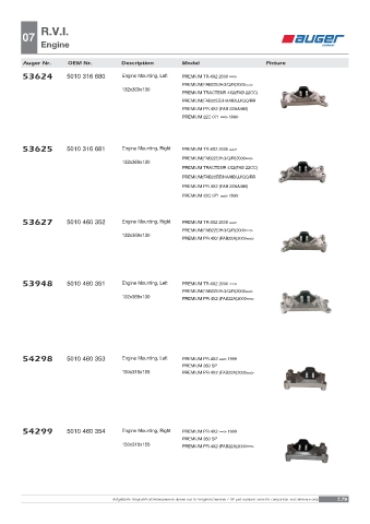 Spare parts OEM cross-references