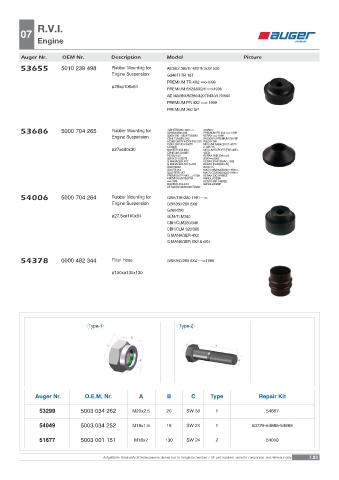 Spare parts OEM cross-references