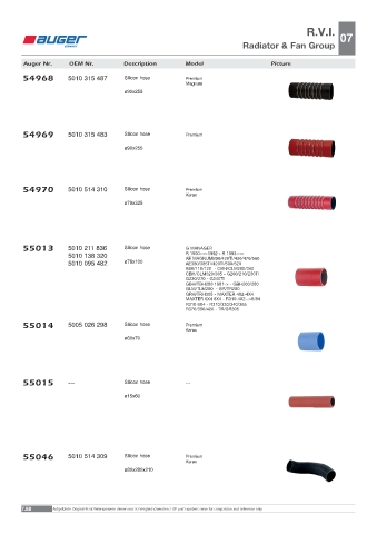 Spare parts OEM cross-references