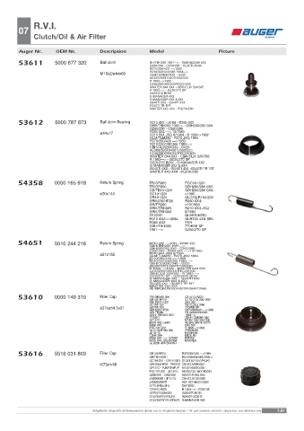 Spare parts OEM cross-references