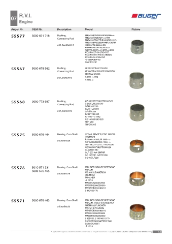 Spare parts OEM cross-references