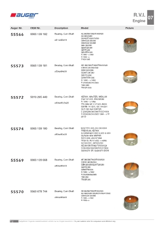 Spare parts OEM cross-references