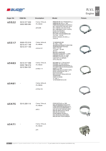 Spare parts OEM cross-references