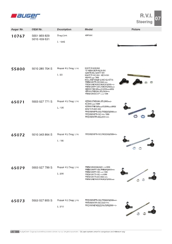 Spare parts OEM cross-references