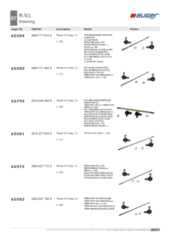 Spare parts OEM cross-references