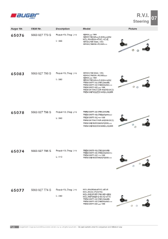 Spare parts OEM cross-references