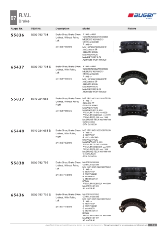 Spare parts OEM cross-references