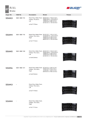 Spare parts OEM cross-references