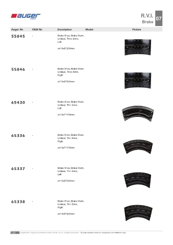 Spare parts OEM cross-references